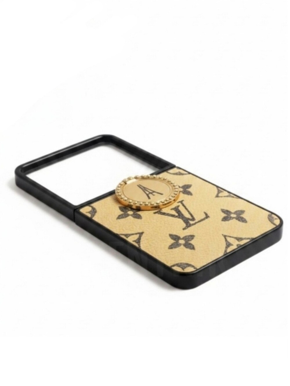 LV Monogram Galaxy Z Flip 7 Case w/Finger Ring ▪︎ Tan/Brn